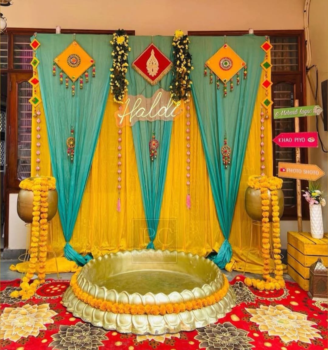 Haldi Mehndi Bakcdrop